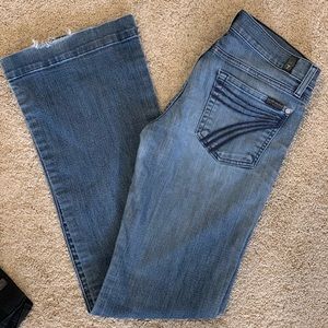 7 for all mankind Dojo boot/flare jeans.